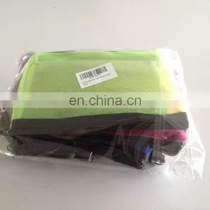 6 Pieces Multi Color Mesh Design Zipper Make Up Bag for Ladies thumbnail-4