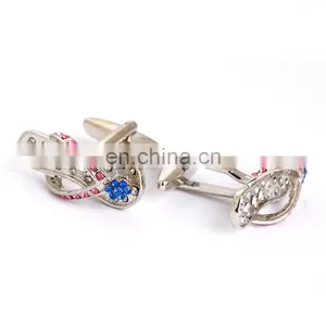 Fancy 3D Crystal Flip Flops Cufflinks thumbnail-2