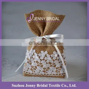BAG012 Burlap Favor Bags Christmas Small Gift Bags thumbnail-1