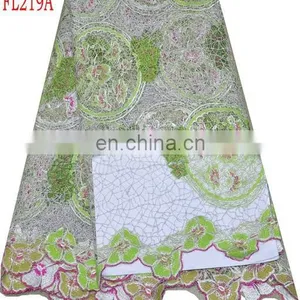 Sales Well African Swiss Embroidery Lace(FL219C)high Quality/best Price/in Stock/fashion Style/beautiful/multi Color thumbnail-1