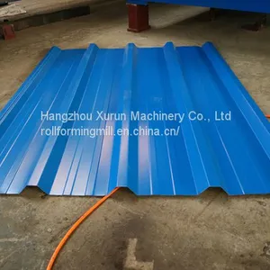 Roof Wall Panel IBR Trapezoidal Roll Forming Machine Metal PPGI Galvanized Steel Profile Lines thumbnail-3