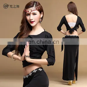 T-5117 High Spandex Performance Belly Dance Costume Suit thumbnail-2