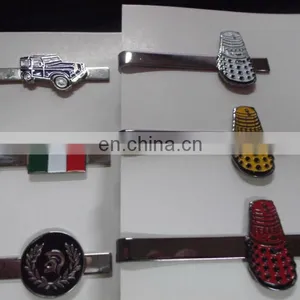 Soft Enamel Silver Tie Clip, Cufflinks, Flag Cufflinks and Tie Clip Souvenier Promotional Gift thumbnail-1