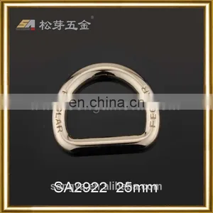 Factory Plated 1 Inch D Ring Metal For Handbag, Custom Glossy Or Matt D Ring For Handbags thumbnail-1