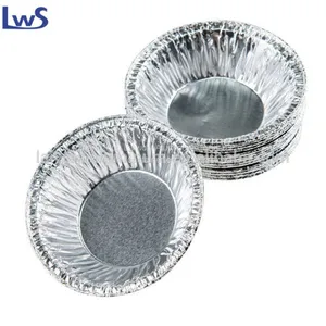 Disposable Egg Tarts Mold Round Aluminum Foil Pie Mould for Steamed Cupcake Rice Cakes Tartlets Small Baking Tools thumbnail-1