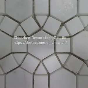 Marble Bathroom Floor Mosaic Tiles thumbnail-3