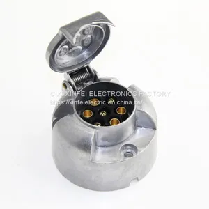 High Qualiyt 7pin Alu Trailer Socket for Truck thumbnail-1