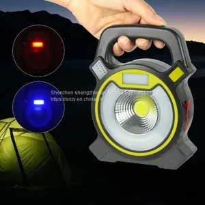 LED Work Light 15W COB Portable Outdoor Camping Light With USB Port Rechargeable Floodlight IPX5 Waterproof thumbnail-3