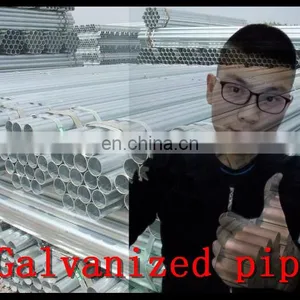 China Zinc Coated /galvanized Round Steel Pipe With Good Price Manufacture thumbnail-3