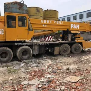 USED P&H 50TON MOBILE TRUCK CRANE thumbnail-2