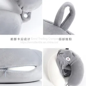 Cartoon U-shape Memory Pillow for Travel Lunch Break Office thumbnail-3