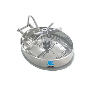 High Quality Stainless Steel Oval,Elliptical Inward Opening Manway For Pressure Tank thumbnail-2