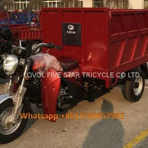 Gasoline Tricycle Cargo Loader Lovol Three Wheeler Waste Management 3 CBM thumbnail-1