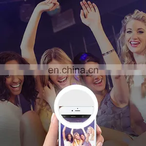 Amazon Hot Selling Universal Selfie Led Light Portable Flash Ring 36 LEDS Luminous Ring Clip Light For Iphone Mobile Phone thumbnail-7