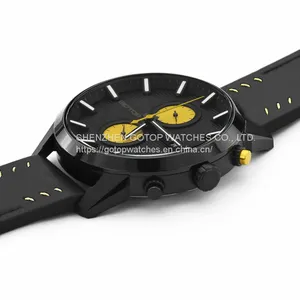 FEATURES OF SS661 GENUINE LEATHER DUAL DIAL WATCHES FOR MEN thumbnail-2