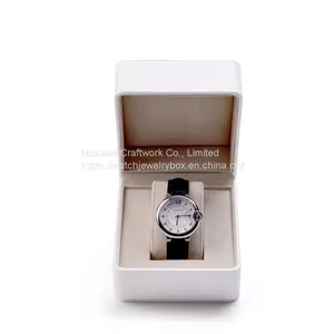 New Design Round Watch Box PU Leather Single Watch Box Gift Box Packaging Storage Gift Box thumbnail-4