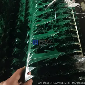 Beautiful Green Anti Climb Wall Spikes for Residential Perimeter Security thumbnail-1