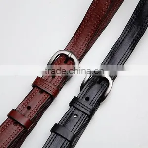 High Quality Black Genuine Cowhide Leather Slim and Adjustable Waist Belt for Women for Men thumbnail-6