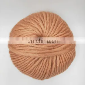 Wholesale Cheap Wool Yarn for Knitting Carpet 8mm Thick Super Chunky Merino Wool Yarn Ready for Shipping thumbnail-2
