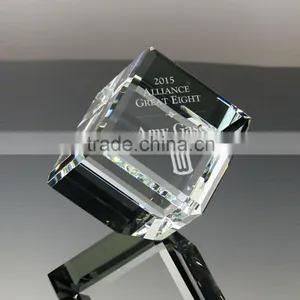 3D Glass Cube Laser Engraving for Gifts Crystal 3D Cube Engraving thumbnail-1