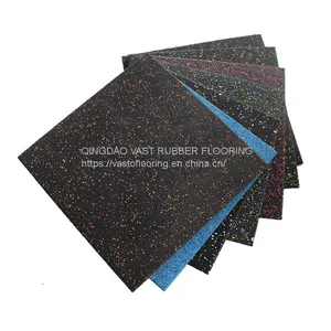 EPDM Laminated Rubber Flooring Gym Flooring Rubber Tiles Mat thumbnail-5
