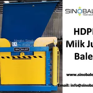 HDPE Milk Jugs Baler, HDPE Milk Jugs Baling Press Machine – Sinobaler thumbnail-1