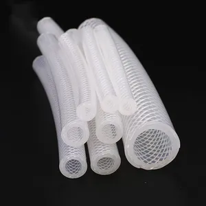 Medical High Pressure Resistant Woven Platinum Cured Reinforced Braided Tubing Silicone Hoses thumbnail-5