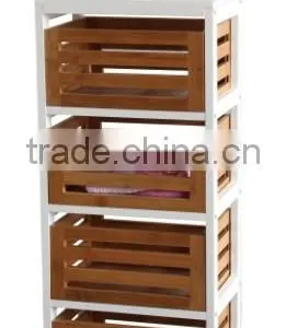 Bathroom Rack With Bamboo Drawers thumbnail-1