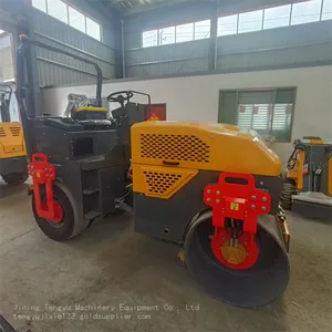 4 Ton Front Steel Wheel Rear Rubber Wheel Roller Manufacturer Ride-on Roller Supply thumbnail-5