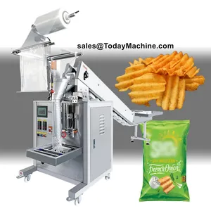 Chain Bucket Type Manual Filling Cake Corn Puffs Snacks Bag Packing Machine thumbnail-3