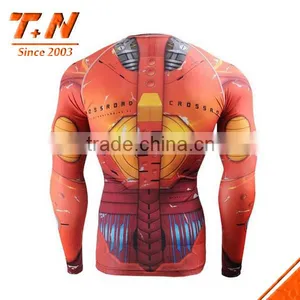 Long Sleeve Great Quality Design Custom Sublimation MMA Rash Guards With High Stretch Lycra Spandex UV 50+ Protection thumbnail-6