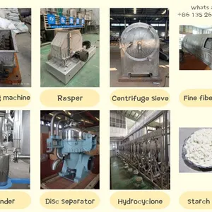 2-40 TPH Different Capacity Cassava Starch Processing Machine Starch Extraction Equipment Amidon De Manioc Production Line for Sale thumbnail-1
