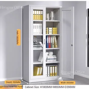 Long Life Using Filing Cabinet With Glass Doors Vertical Filing Cabinet – Elegant and Functional Storage for Documents thumbnail-2
