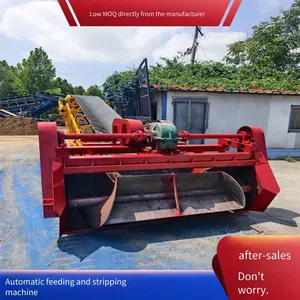 Screw Slag Scraper for Sand and Gravel Quarry, Walk-behind Screw Material Scraper, Automatic Material Taking and Scraping Machine for Sand, Gravel and Coal Slag thumbnail-3