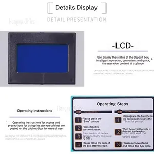 Digital Locker System With Steel Safety Locks - Perfect for Supermarket | Multiple Colors & Power - Off Auto - Lock thumbnail-5
