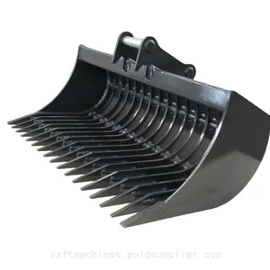 MS03 Heavy Duty Sieve Rake Bucket Skeleton Bucket for Excavator Soil Screening thumbnail-3