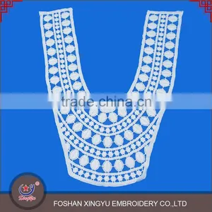 Factory Direct Sale Fashion New Design Women Cotton Appliques U Shape Lace Collar thumbnail-3