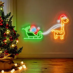 Customized Outdoor Merry Christmas Neon Sign Led Light Home Decor Neon Sign Christmas Lighted Signs thumbnail-2