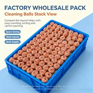 Heatproof High Temperature Resistant Steel Ball Copper Wire Scrubber for Cleaning Ovens, Stoves and BBQ Grills thumbnail-2