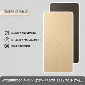 Ultra Light Flexible Travertine Texture Wall Panel for Easy Paste thumbnail-5