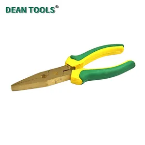 Non-Sparking Flat Nose Pliers, Safety Tools, Non-Sparking Flat Nose Pliers Wire Stripper,Aluminum Bronze thumbnail-5