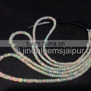 Top Quality Wholesale Ethiopian Opal Smooth Roundelle Beads thumbnail-1