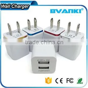 New Products 2016 Universal 2.1A Small Fast Selling Items Travel Wall Charger 2 Usb Port Home Charger With Aluminum Rim Quality Choice thumbnail-6