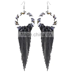2015 New Style Fashion Long Earrings Cheap Earrings,long Tassel Earring thumbnail-2