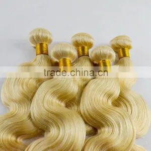European Sew in Human Hair Extensions Honey Blonde Body Wave Hair Weaving thumbnail-6