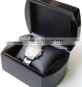 High Quality Luxury Black Lacquer Wooden Watch Packaging Storage Box W1208 thumbnail-1