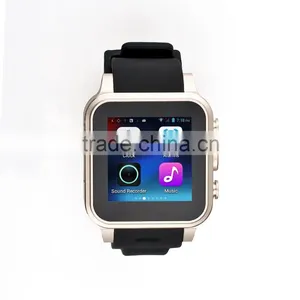 High Quality Cell Phone Watch Dual Core WIFI Fashion Watch SIM Card 3G Smart Watch Phone MT6572 thumbnail-1