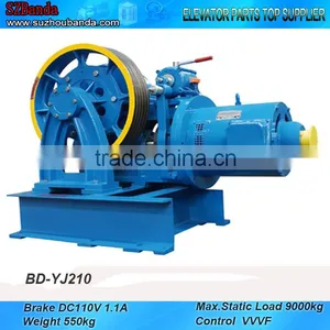 VVVF Elevator Geared Traction Machine BD-YJ210, Lift Motor thumbnail-1