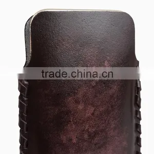 Fading Color Genuine Leather Cell Phone/Mobile Phone Weave Case/Tube for IPhone 6/6s for Lady/Women thumbnail-6
