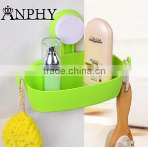 AN615 ANPHY Toilet Wall Mounted Plastic Soap Multifuction Storage Shower Shelf thumbnail-1